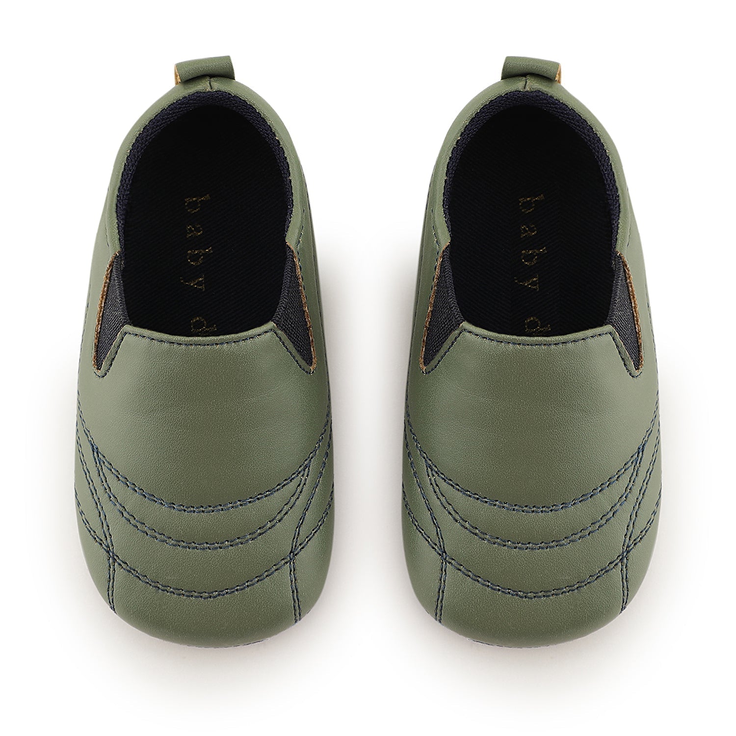 Baby Doe The Soccer Shoe Dark Blue Brown Suede Prewalker Shoes For Kids