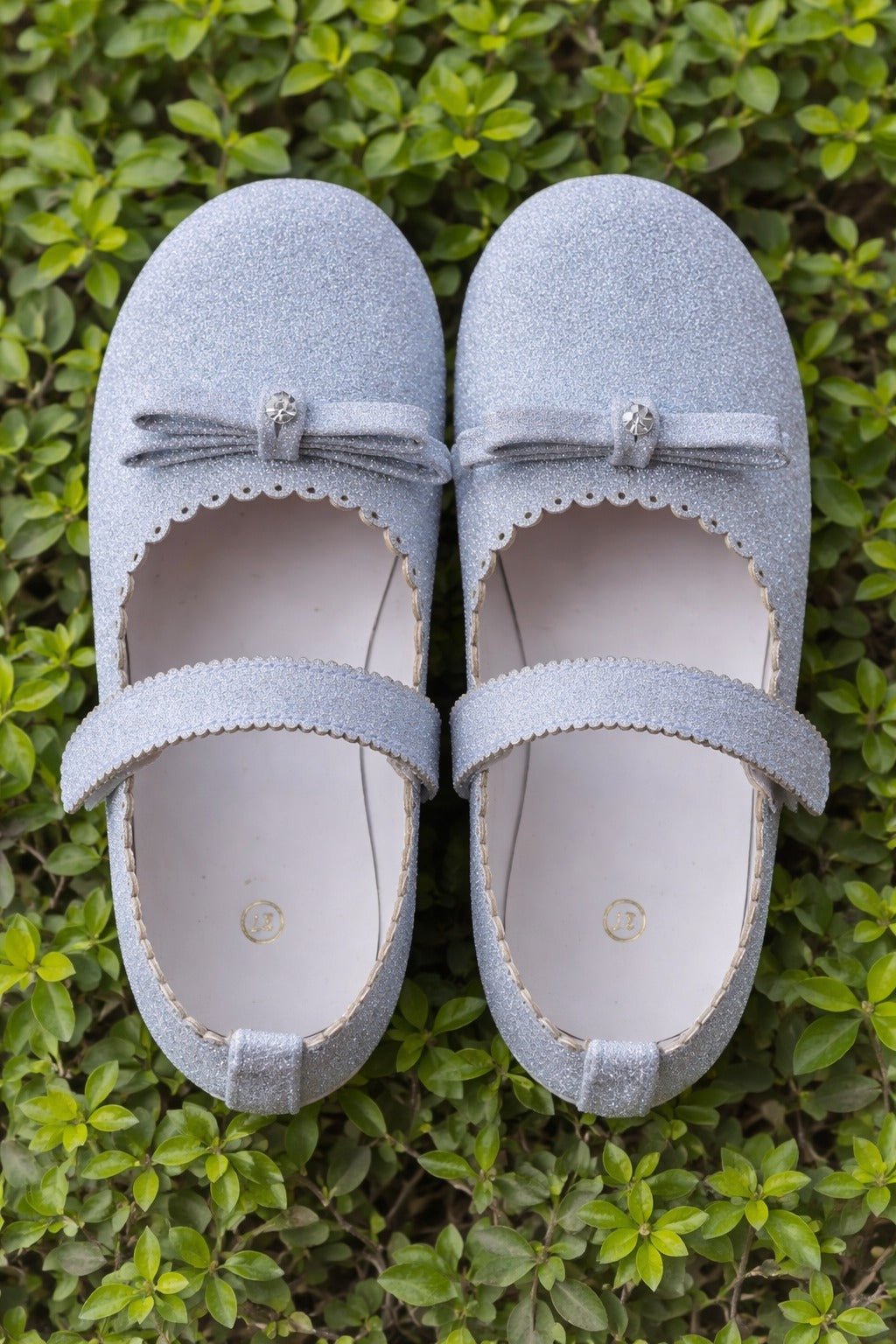 Baby Doe Silver Dazzle Me Ballerina Party Shoes For Toddler Girls