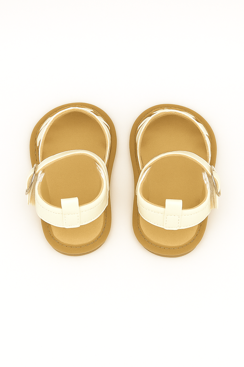 Baby Doe White Roses Prewalker Sandals For Infants
