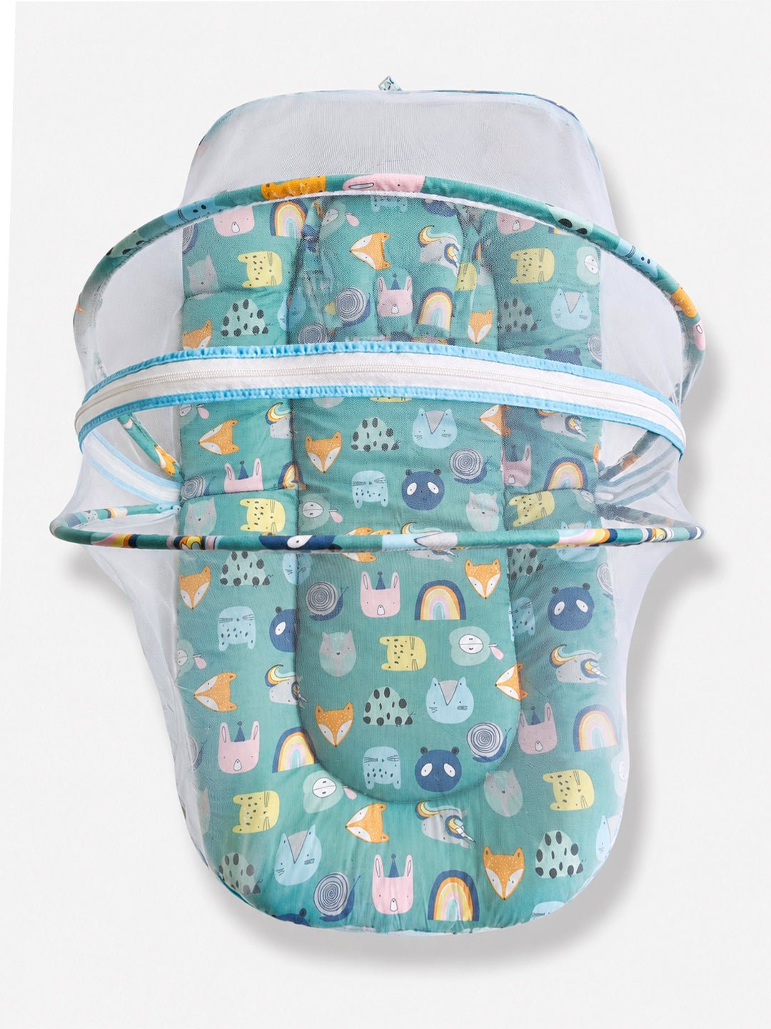Teal Fox & Friends Forever Portable Mosquito Net Bed For Kids