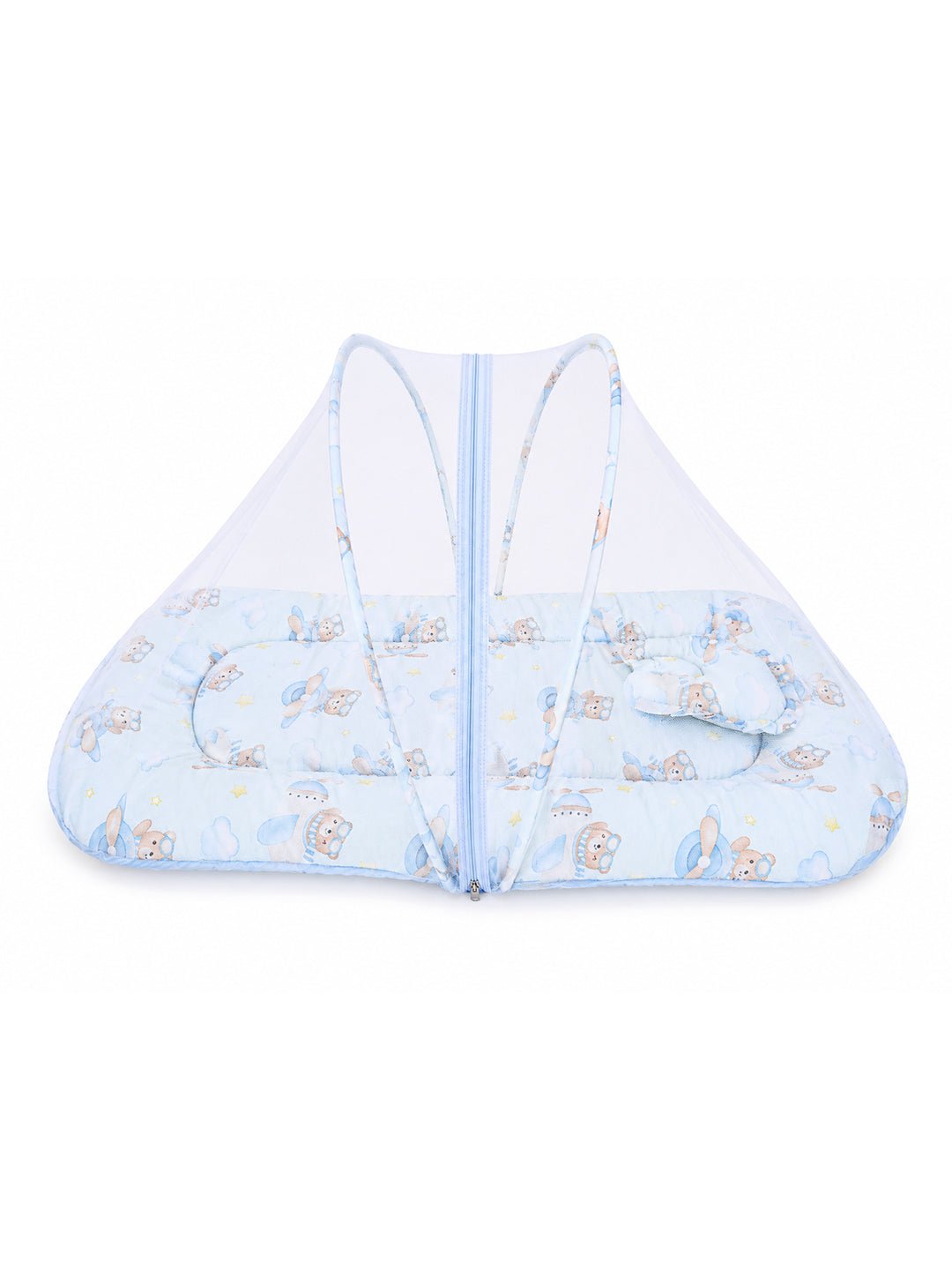 Blue Little Aviator Portable Baby Mosquito Net Bed Set