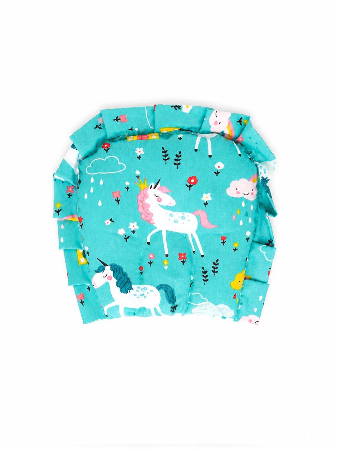 Unicorn Utopia Portable Baby Mosquito Net Bed In Aqua