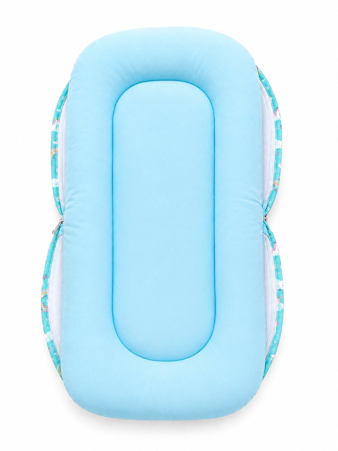 Unicorn Utopia Portable Baby Mosquito Net Bed In Aqua