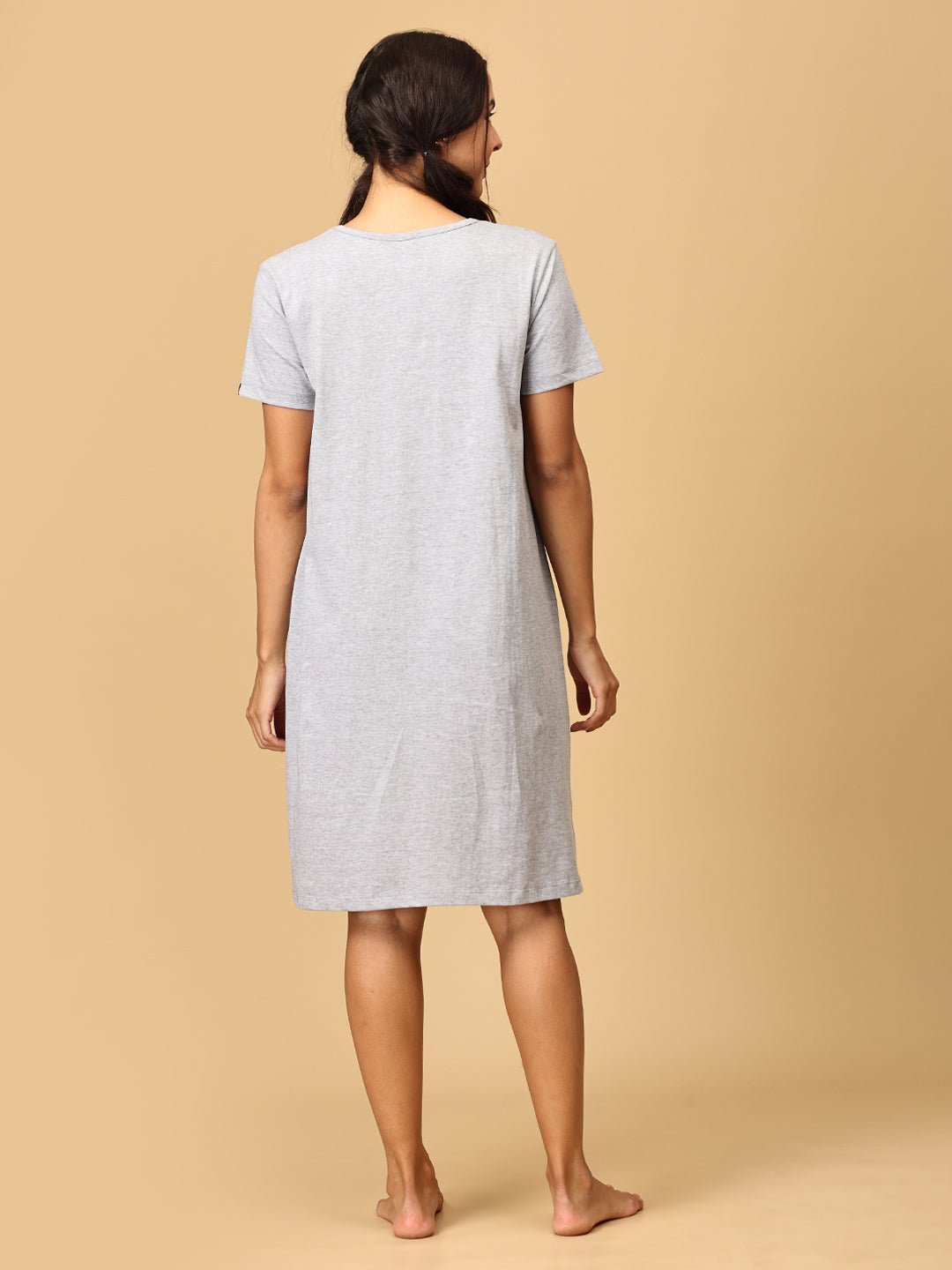  Baby On Board Maternity T-Shirt Dress Grey