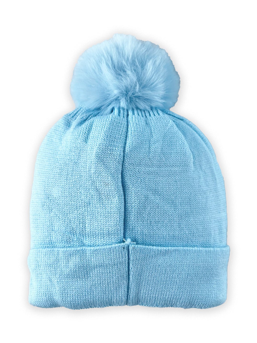 Mini Soul Baby Penguin Knitted Cap With Faux Fur