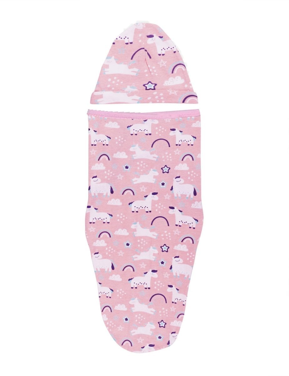 Combo Of 2 Hello Bear Magical Unicorn Cotton Swaddle Wraps