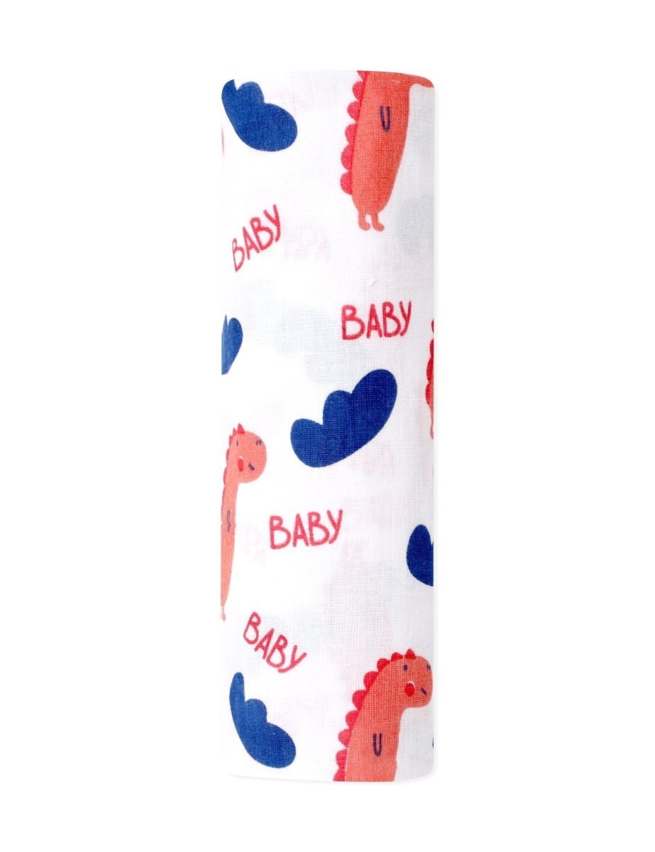 Baby Dino 1 PC Cotton Muslin Swaddle Wrap For Newborns