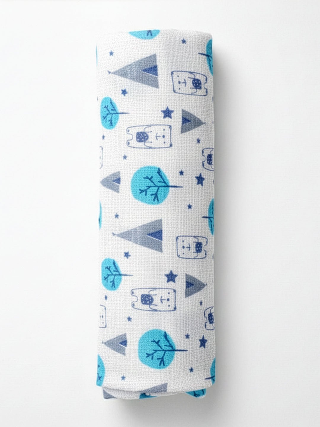 Blue Forest 1 PC Cotton Muslin Baby Swaddle Wrap