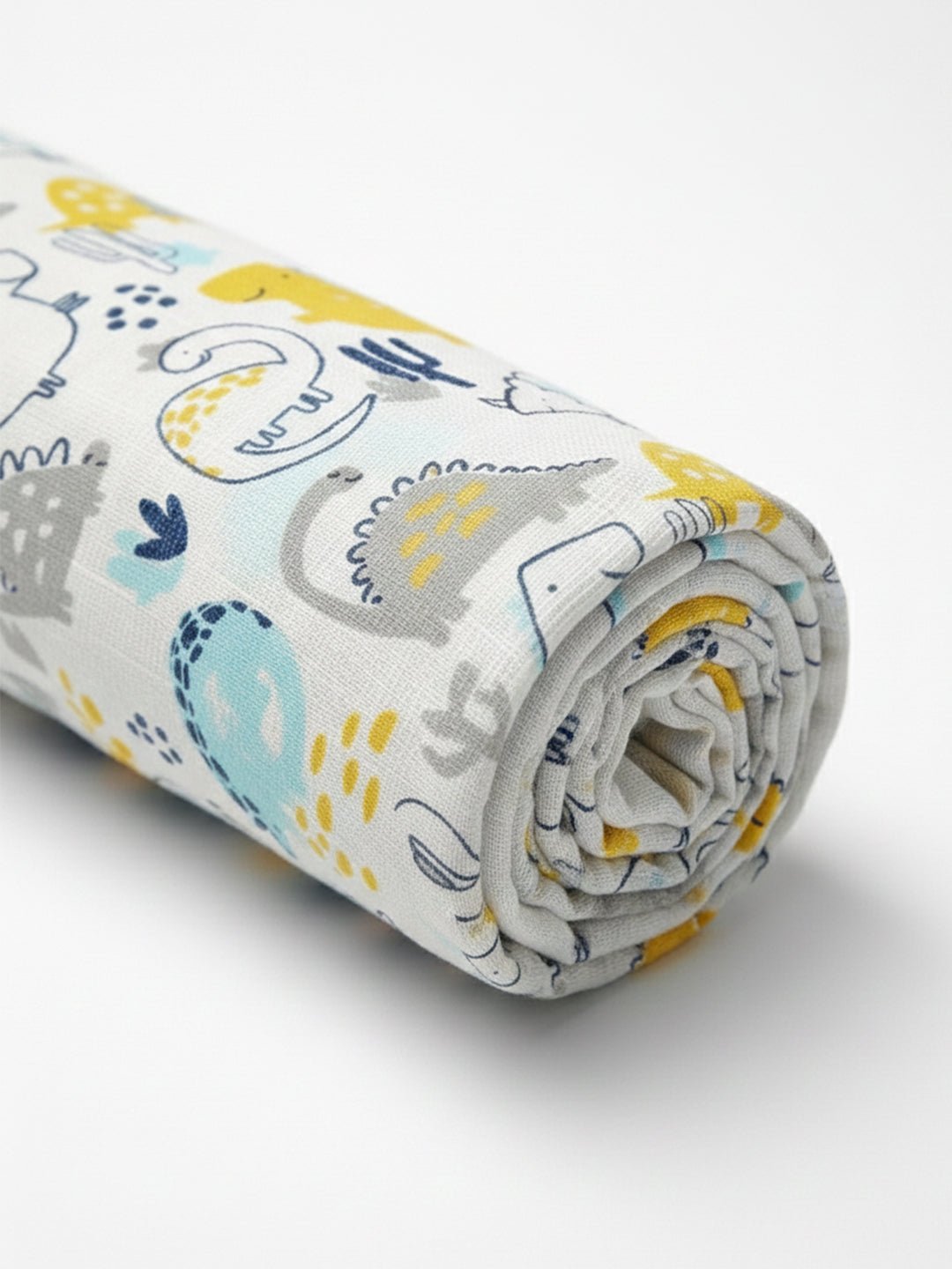 Cute Puppy Dino Forest 3 PC Cotton Muslin Baby Swaddle Blanket Wrap