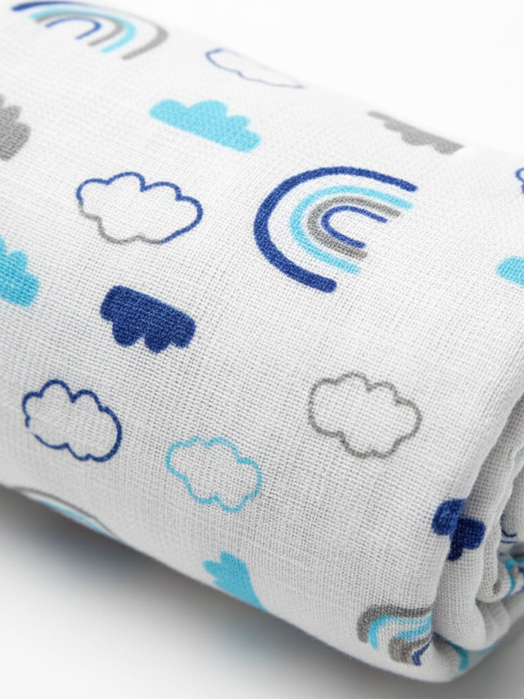 Combo Of 2 Happy Rainbow Mumbo Jumbo Muslin Swaddle Wraps For Kids