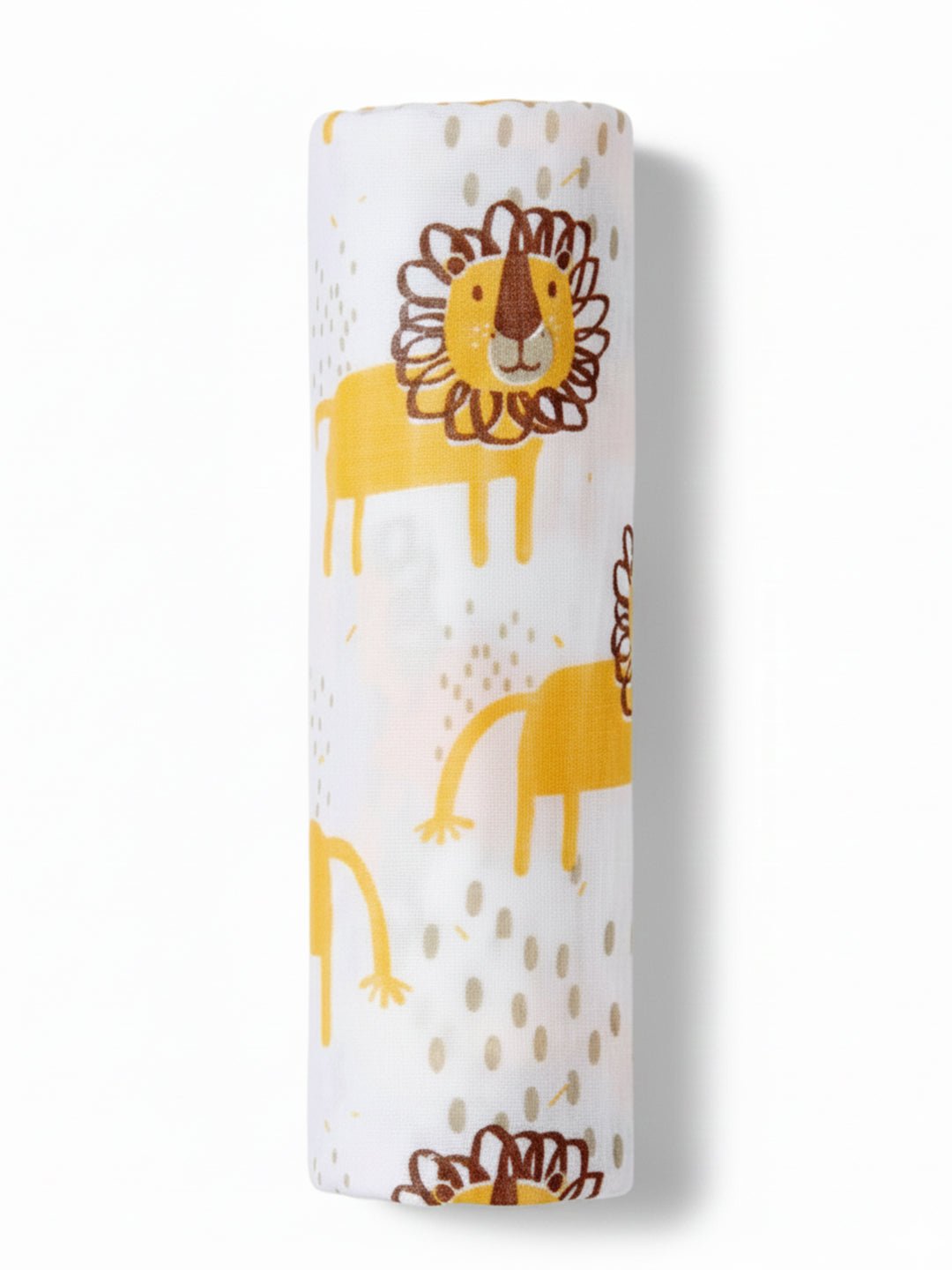 Little Fox & Jungle King 2 PC Cotton Muslin Baby Swaddle Combo