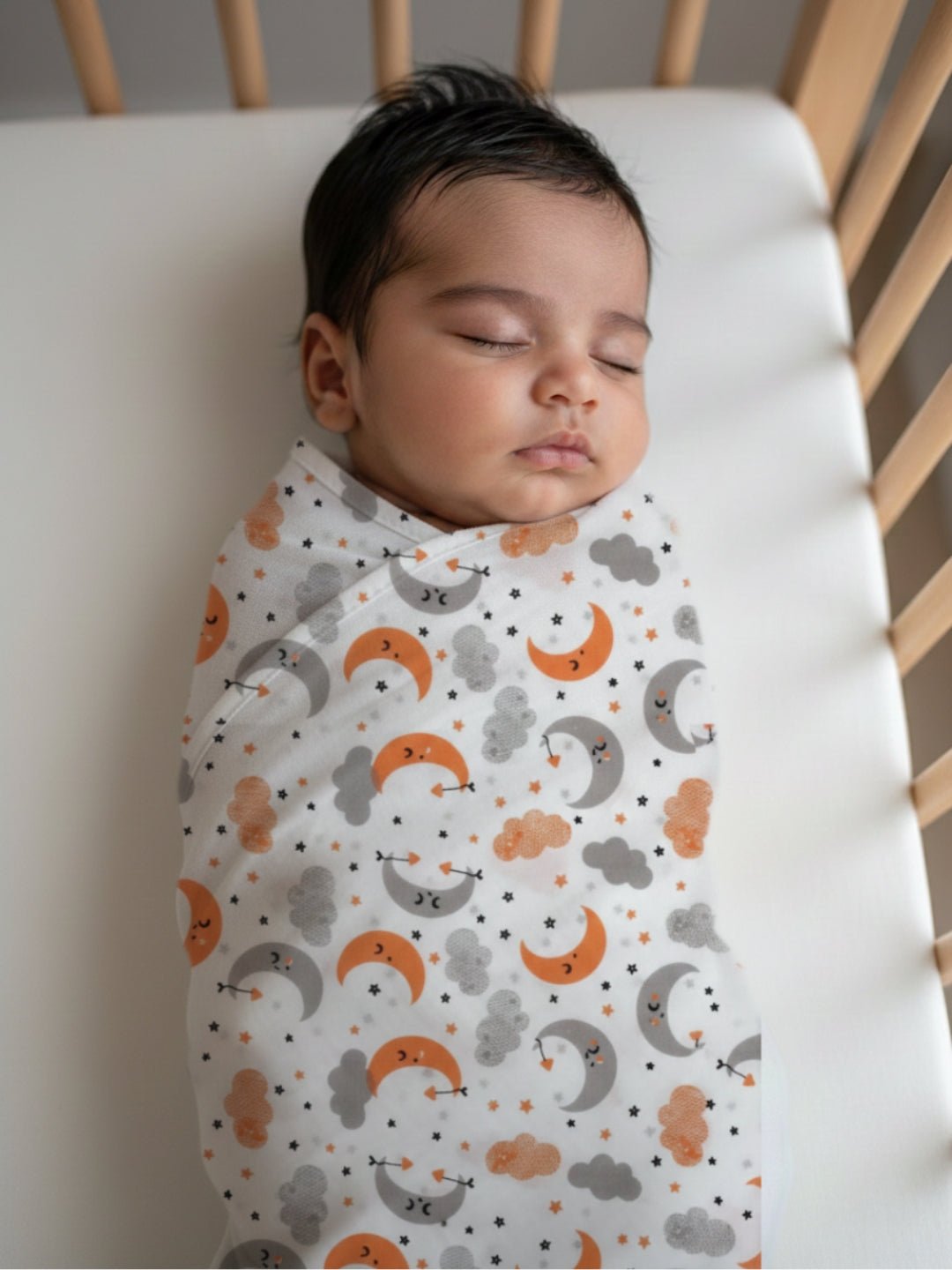 Little Sunshine Moon Kid and Dream On 3 PC Kids Cotton Baby Swaddle Set