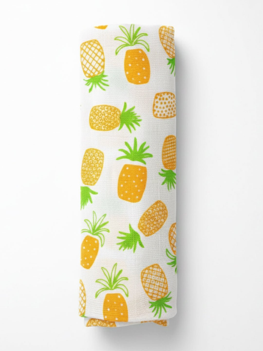 Fruity Pineapple 1 PC Cotton Muslin Swaddle Wrap With Double Layer
