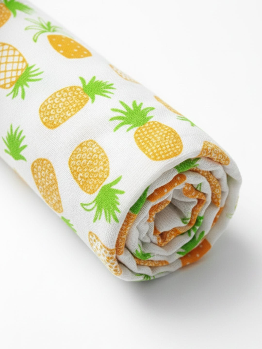Fruity Pineapple 1 PC Cotton Muslin Swaddle Wrap With Double Layer