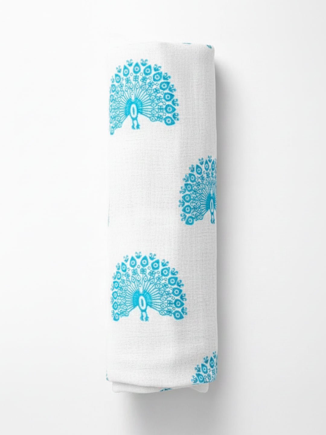 Little Peacock 1 PC Cotton Muslin Baby Swaddle Wrap