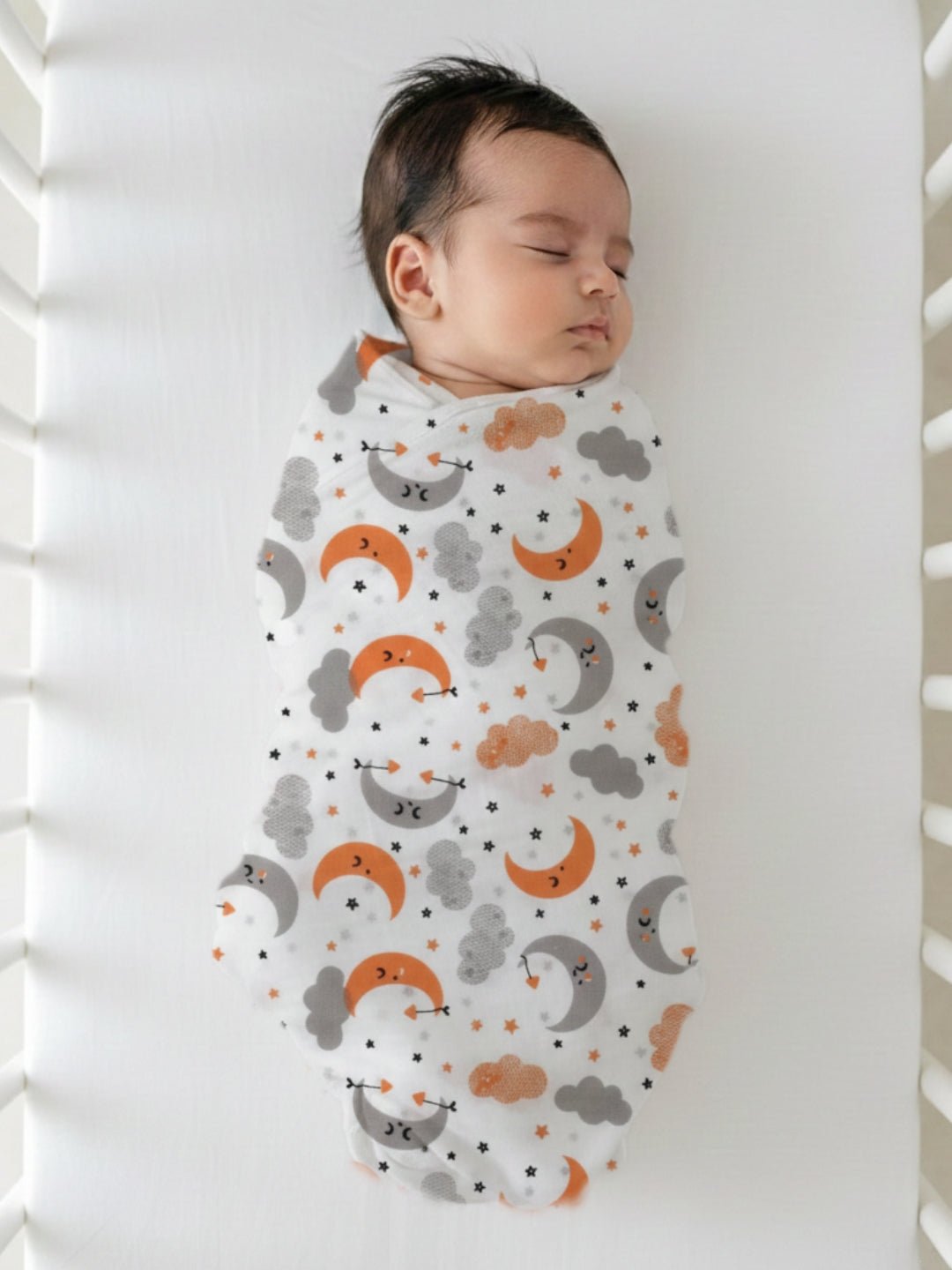 Moon Kid 1 PC Cotton Muslin Swaddle Wrap With Celestial Print