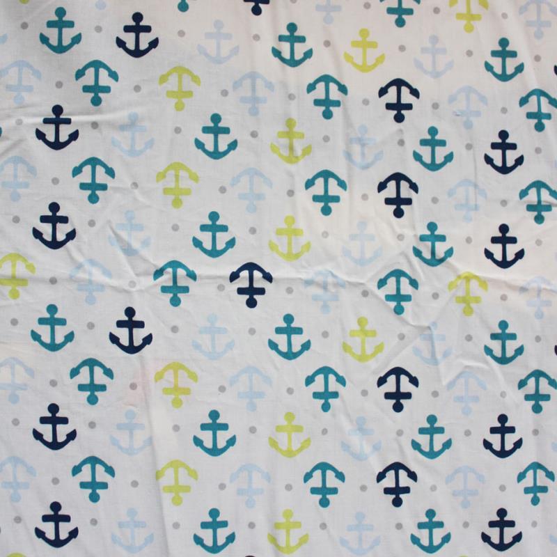 Baby Whale Printed Cotton Crib Sheet For Babies