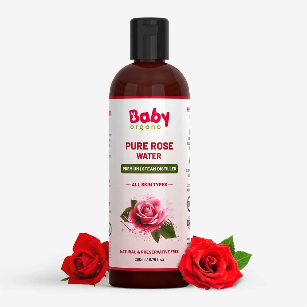 Baby Organo Pure Rose Water Steam Distilled Kannauj Roses Skin Toner 0.44lb