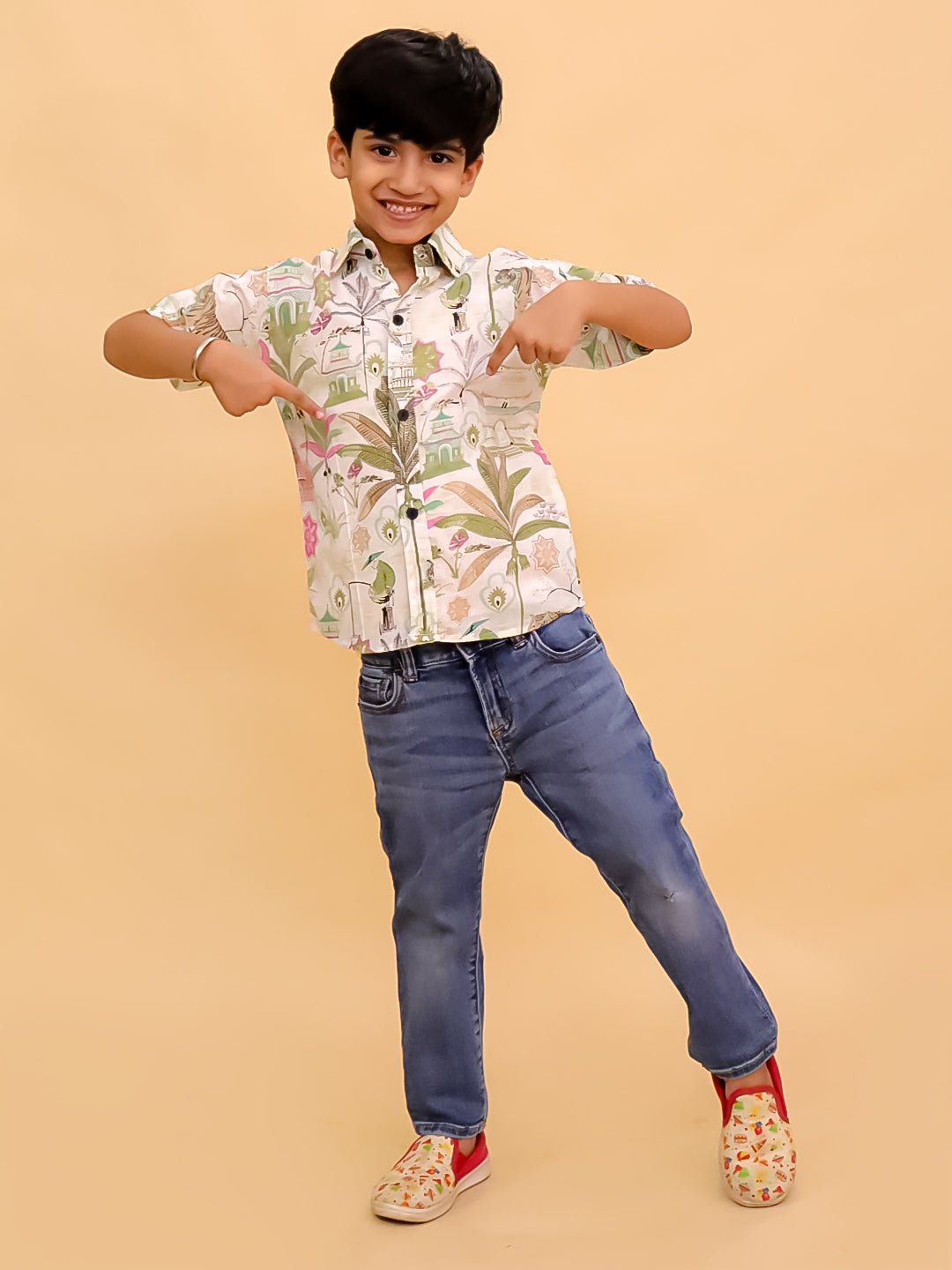 Bagh-i-Bold Jungle Print Boys Shirt