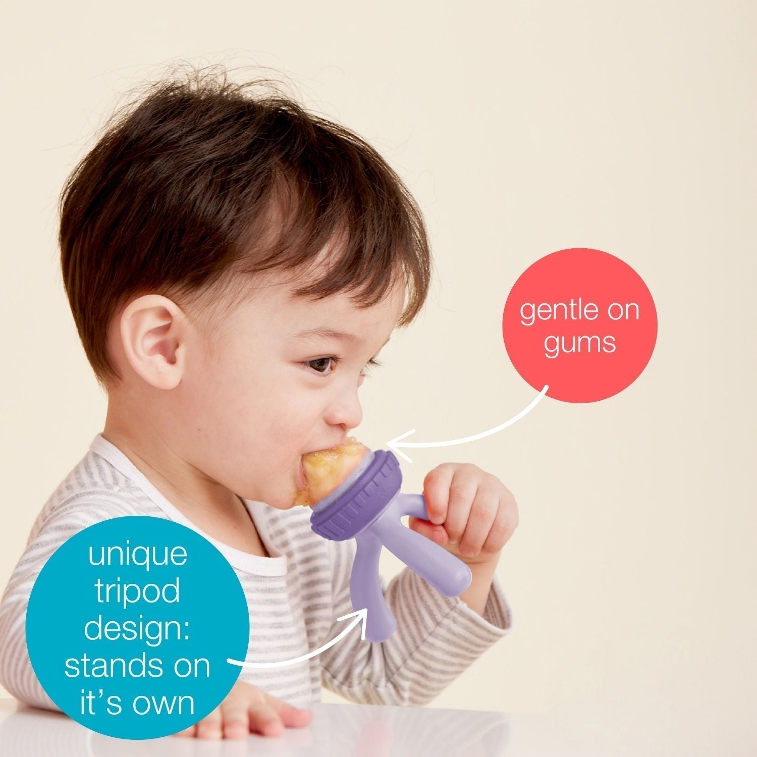 B.Box Sage Green Food-Grade Silicone Fresh Food Feeder For Babies