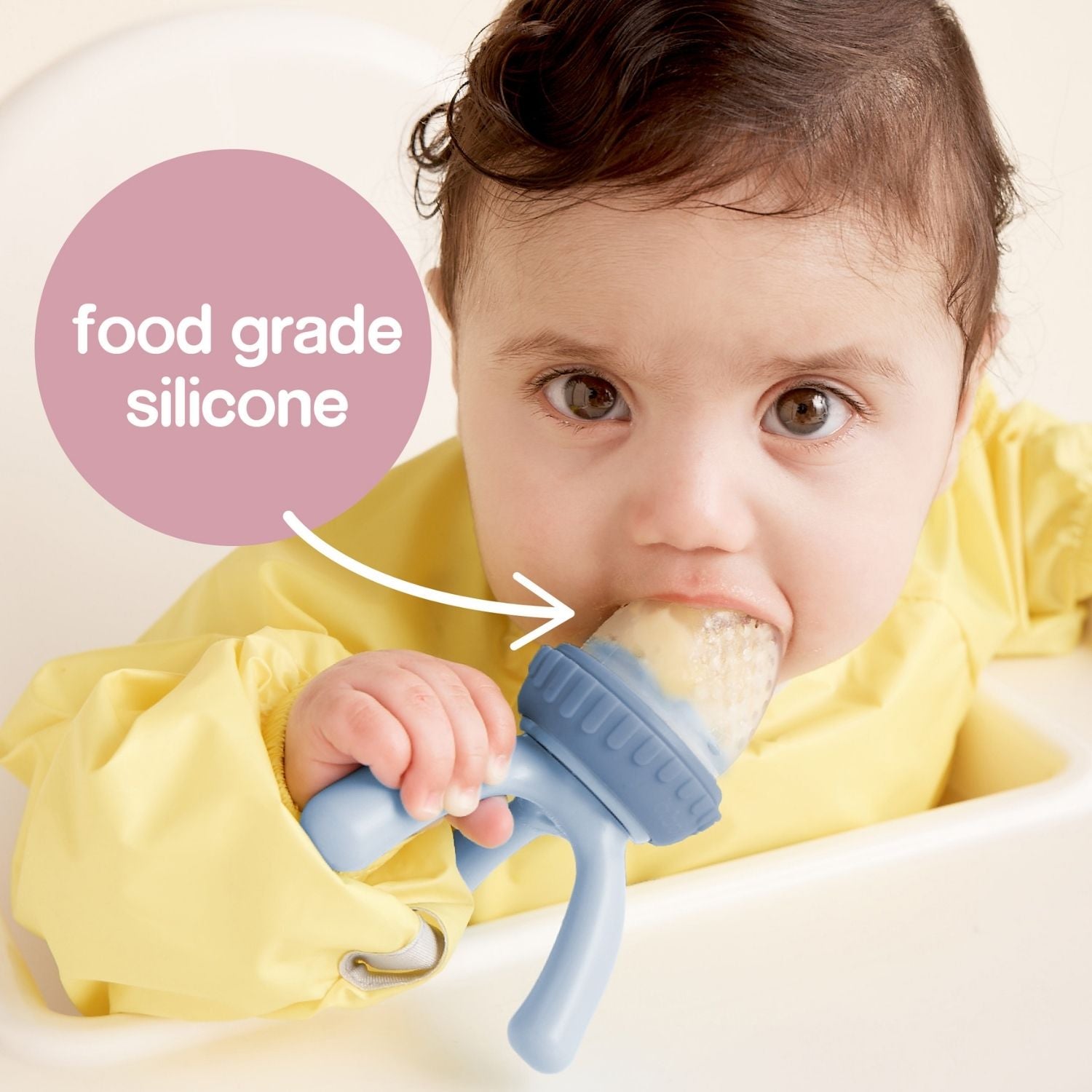 B.Box Sage Green Food-Grade Silicone Fresh Food Feeder For Babies