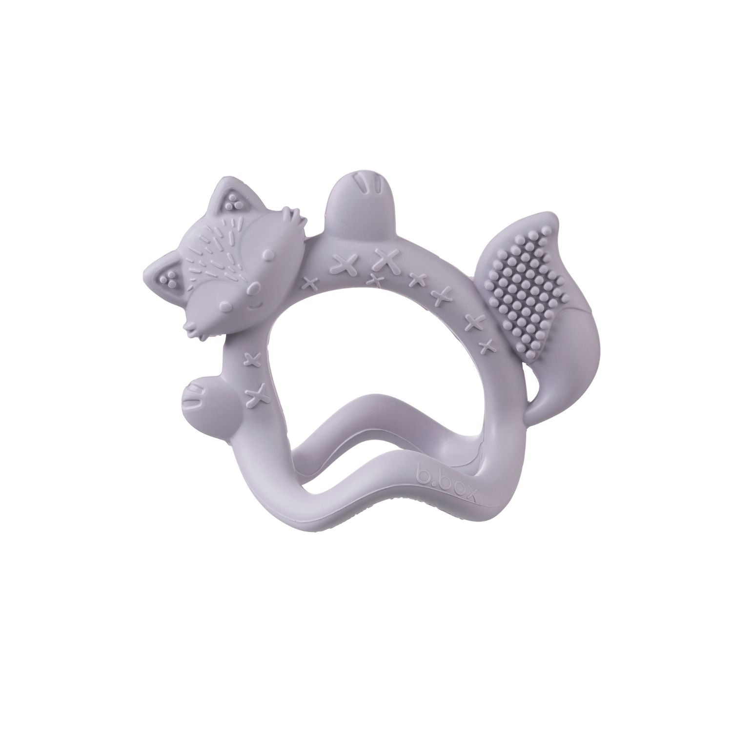 B.Box Lullaby Blue Fox Silicone Wrist Teether For Babies