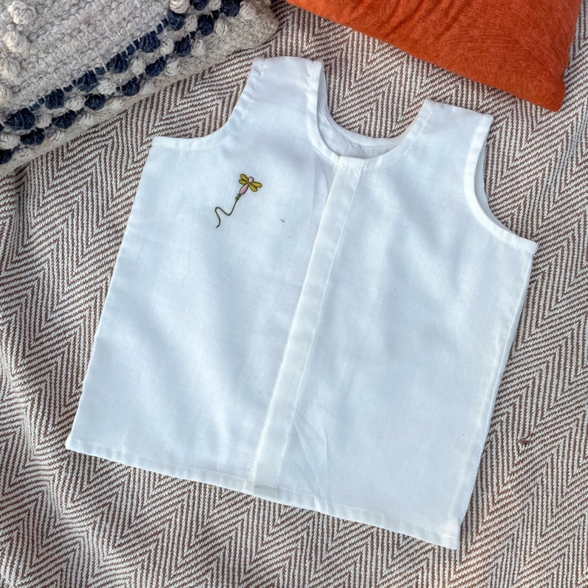 Bhaakur Daddy Cool Cotton Infant Jhabla Vests Combo 2-Pack