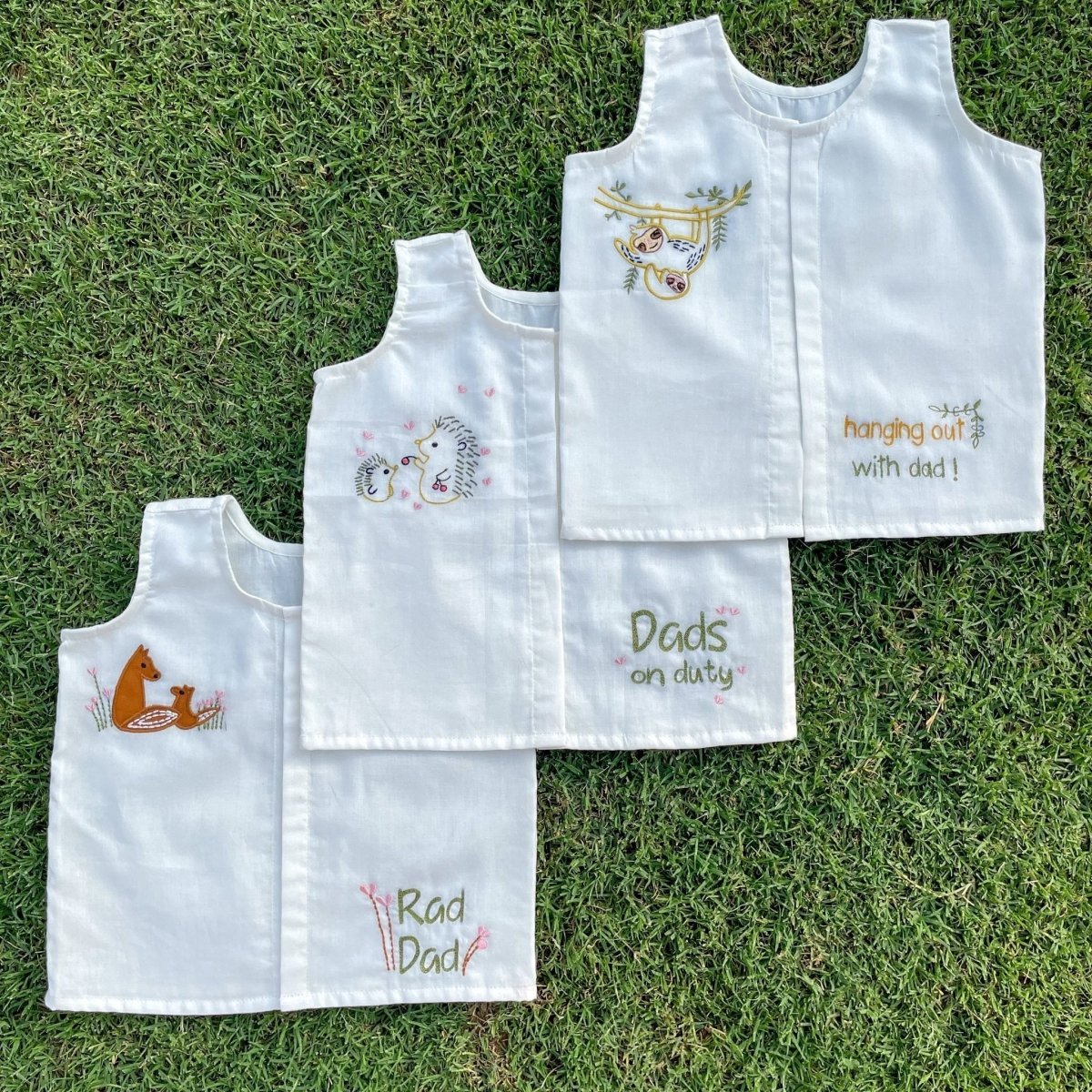 Bhaakur Cotton Vests Infant Jhablas Set of 3