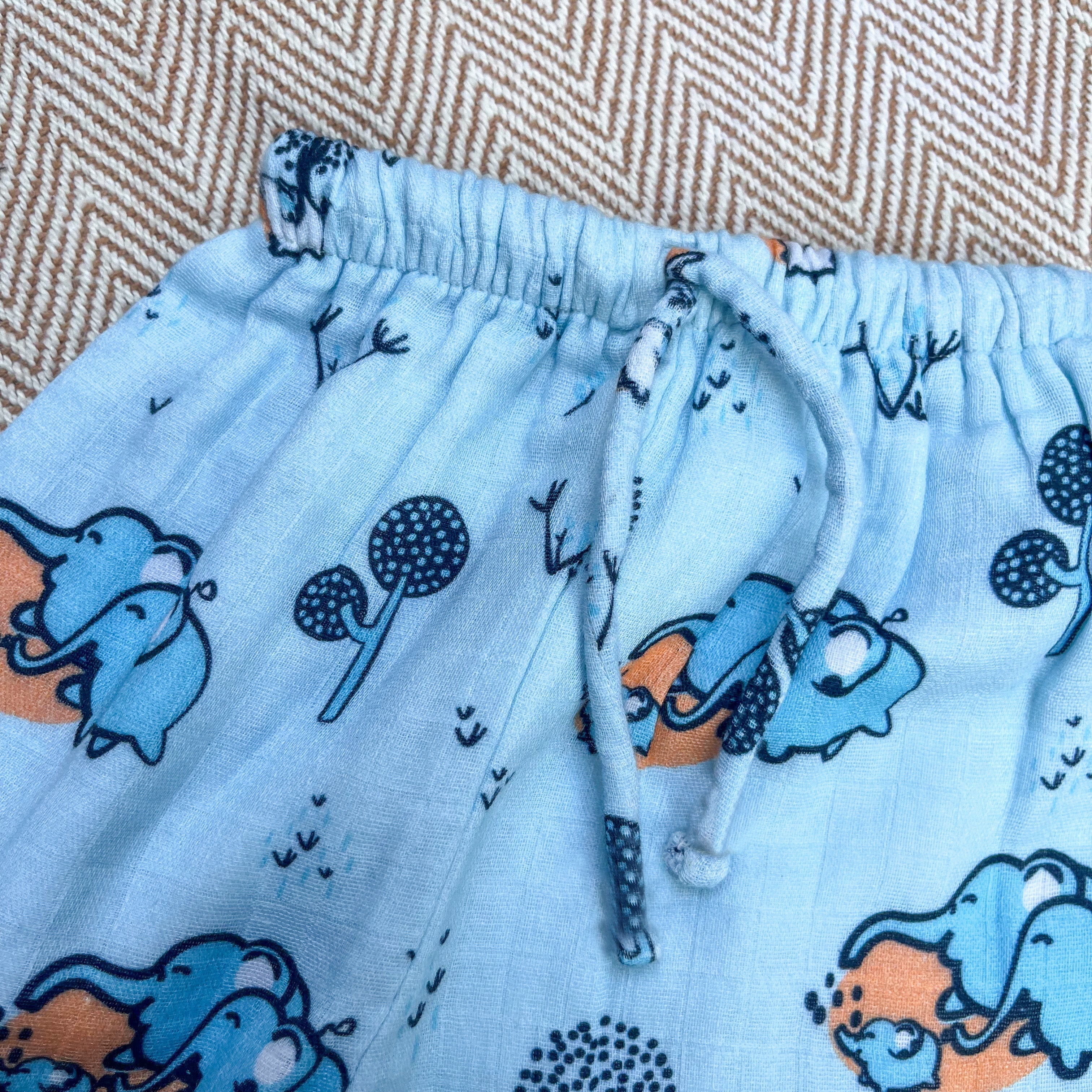 Bhaakur Organic Cotton Full Sleeves Jhabla Set
