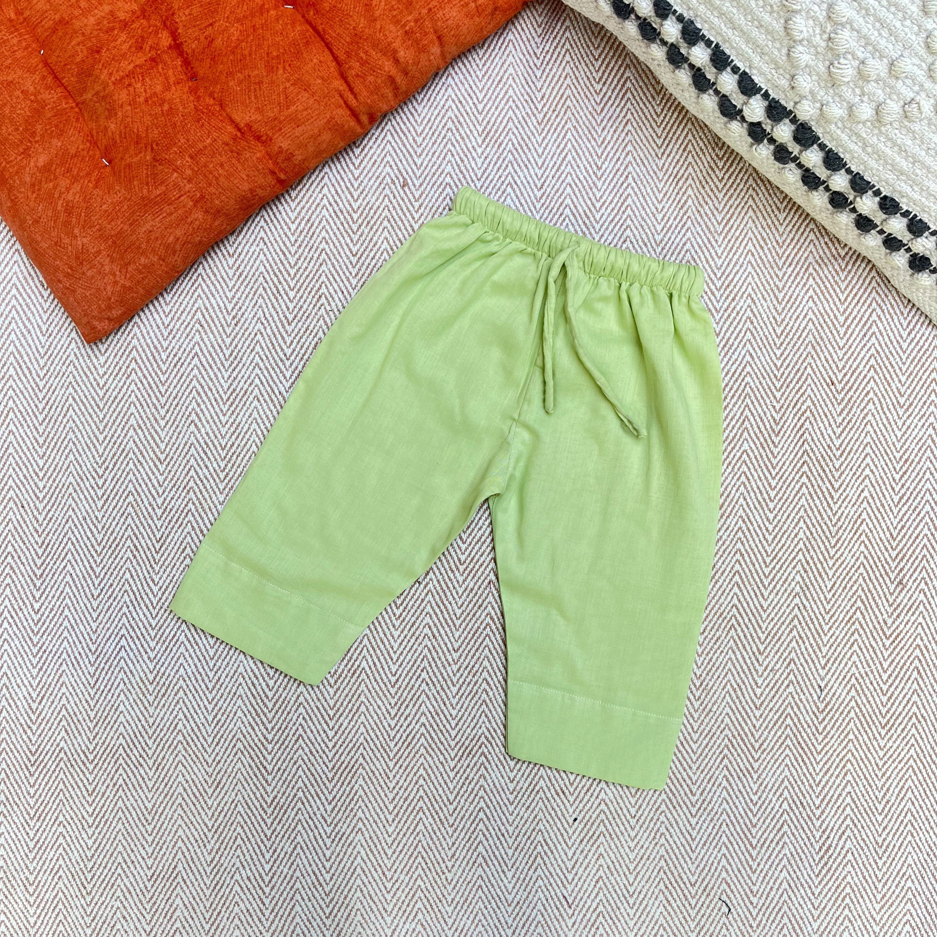 Bhaakur Organic Cotton Full Sleeves Jhabla Set