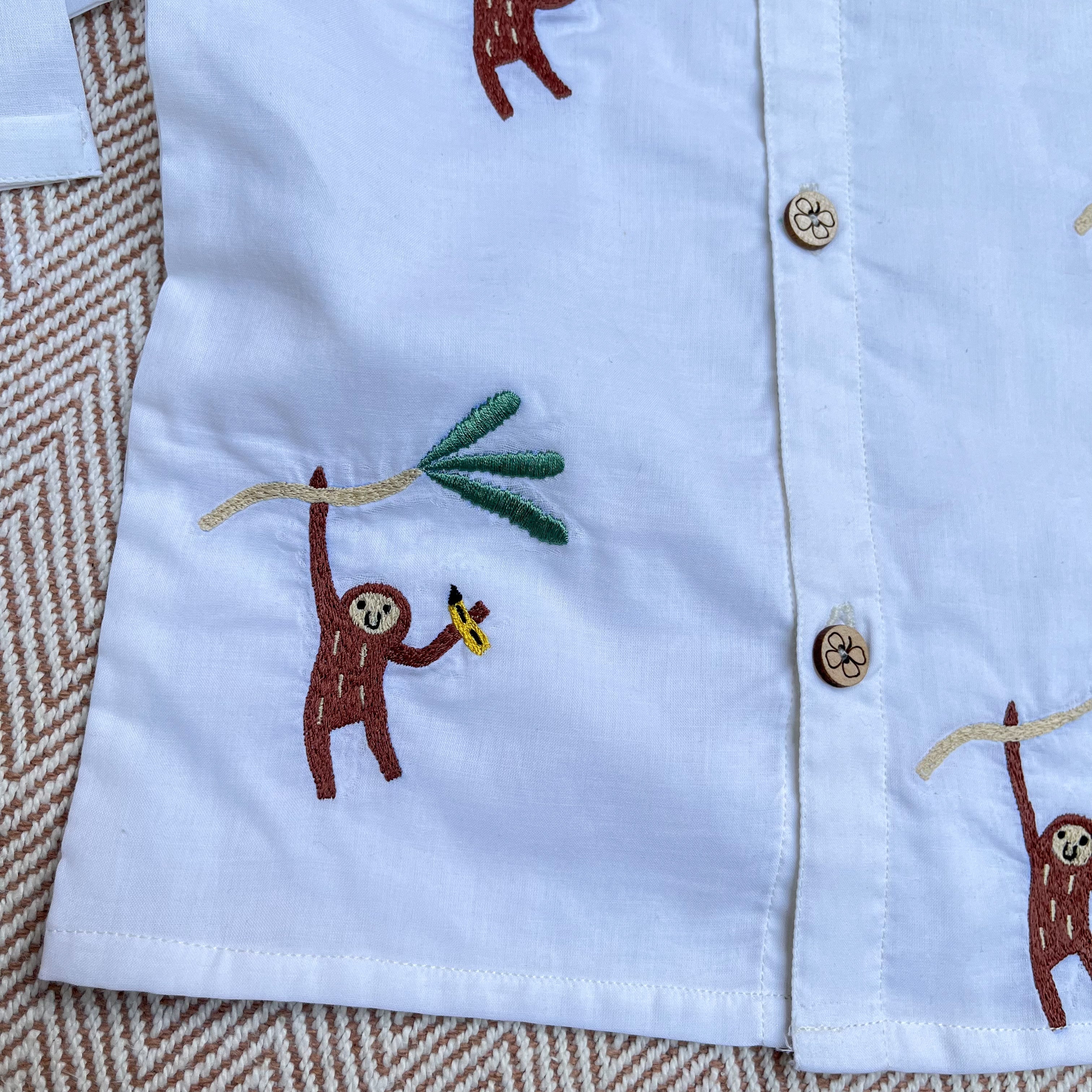 Bhaakur Organic Cotton Full Sleeves Jhabla Set