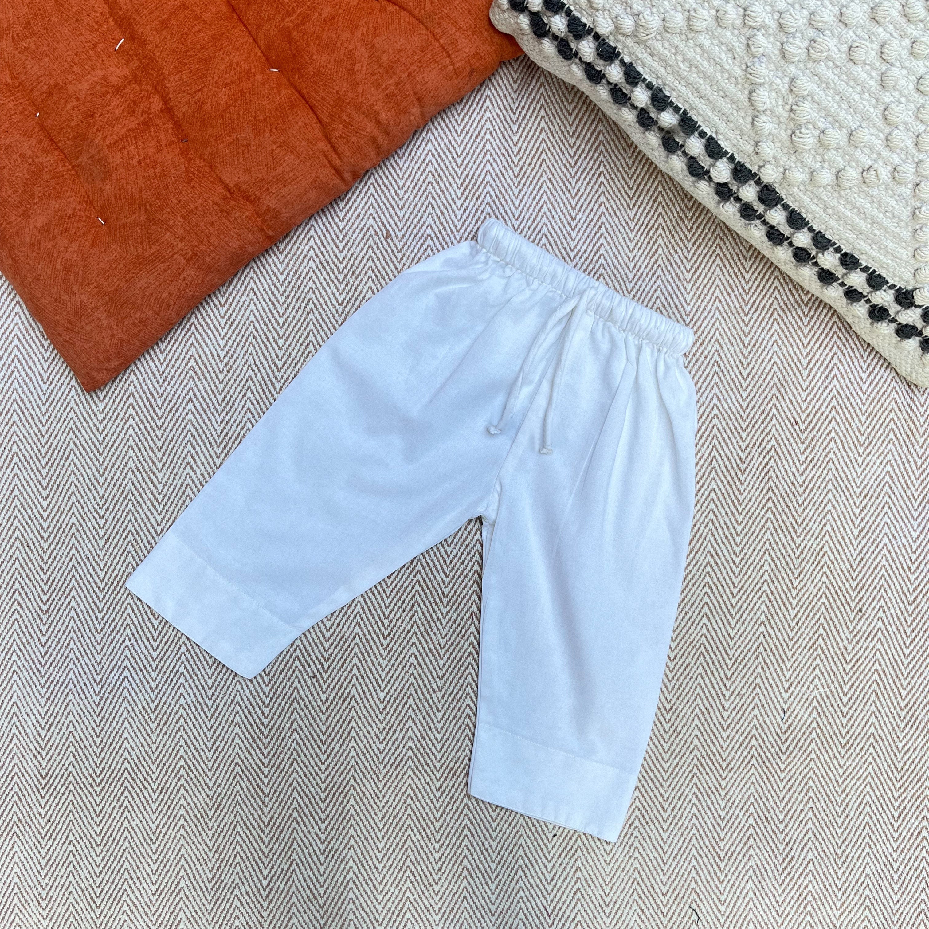 Bhaakur Organic Cotton Full Sleeves Jhabla Set