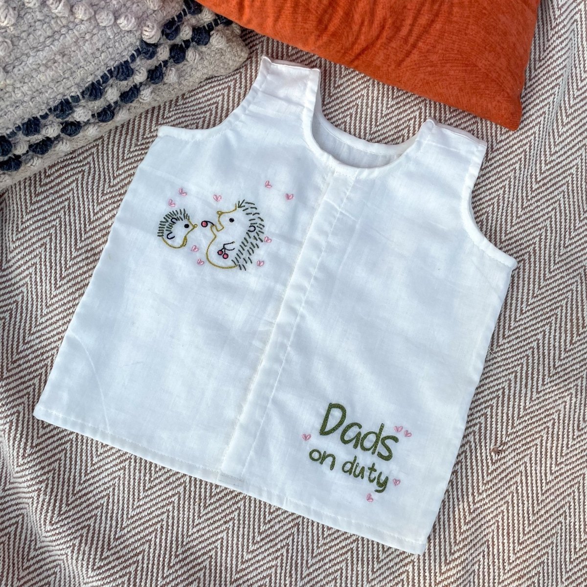Bhaakur Organic Cotton Sleeveless Jhabla Shirt Set Pack of 2
