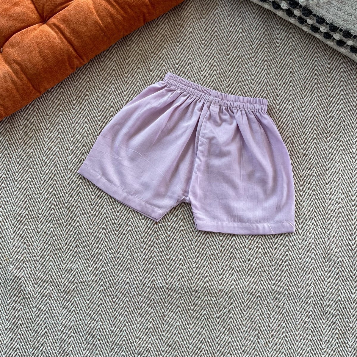 Bhaakur Voile Squirrel Patchwork Infant Jhabla Set