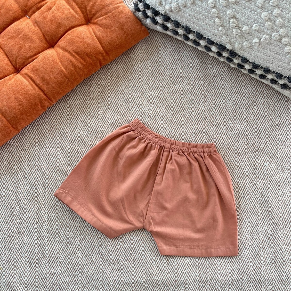 Bhaakur Voile Squirrel Patchwork Infant Jhabla Set
