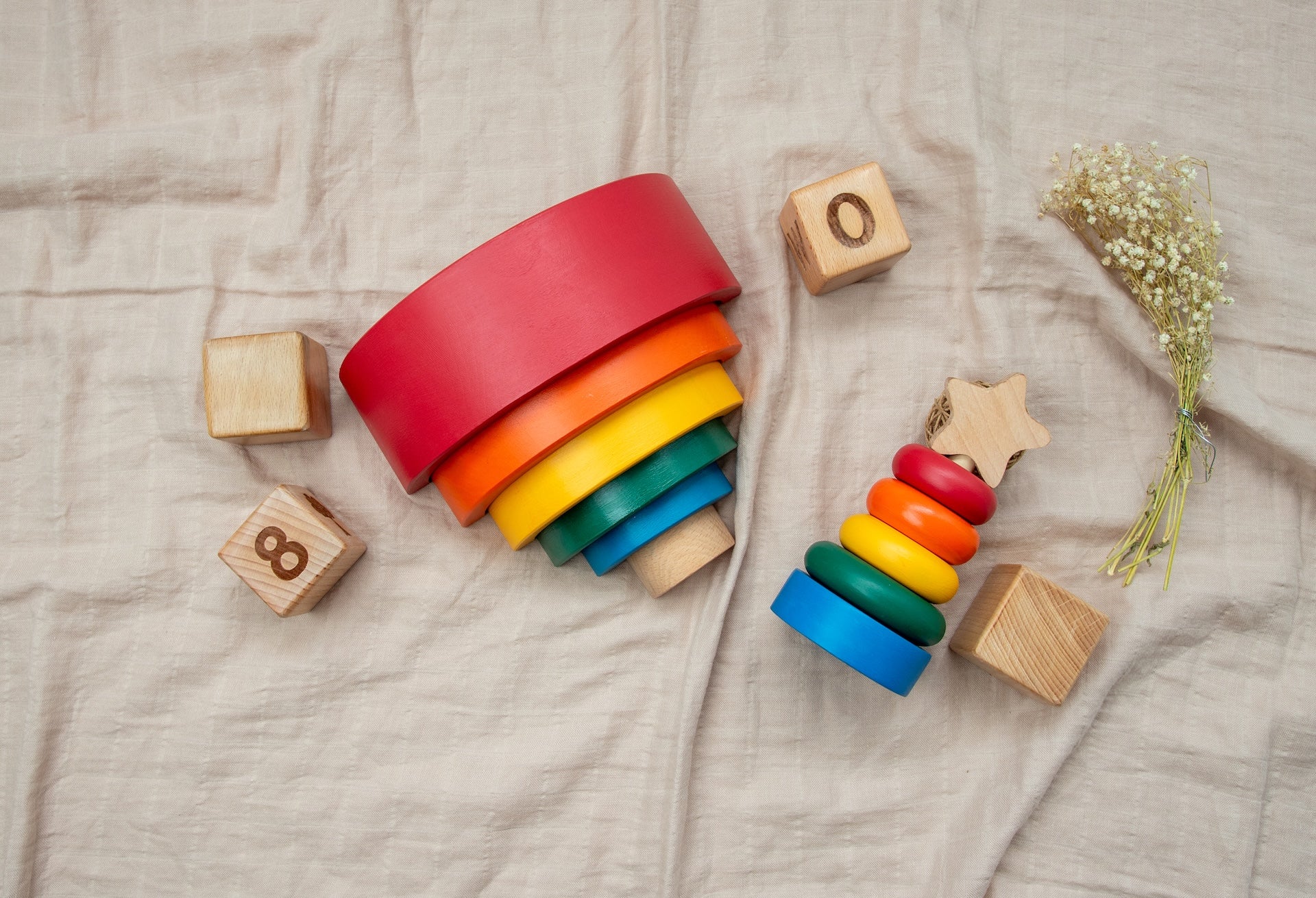 Stack & Play Gift Box With Rainbow And Ring Stacker Combo Of 2