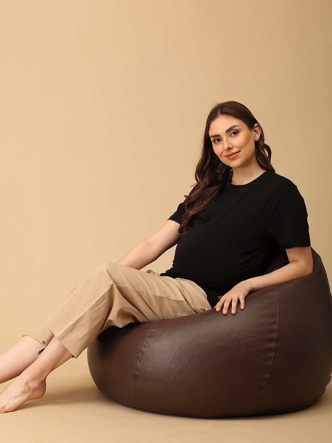  Biscotti Maternity Lounge Pants with Drawstring Sand