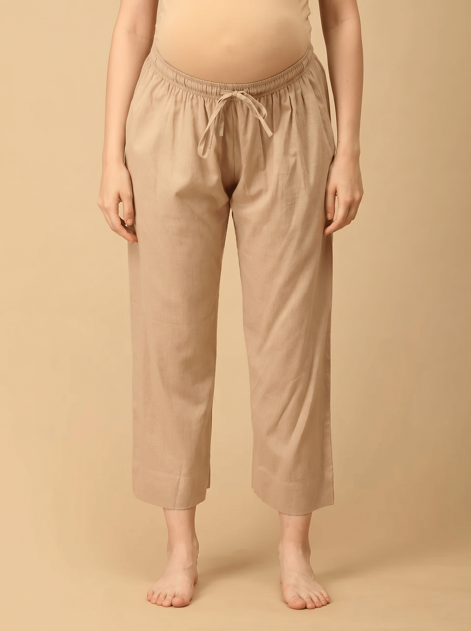  Biscotti Maternity Lounge Pants with Drawstring Sand