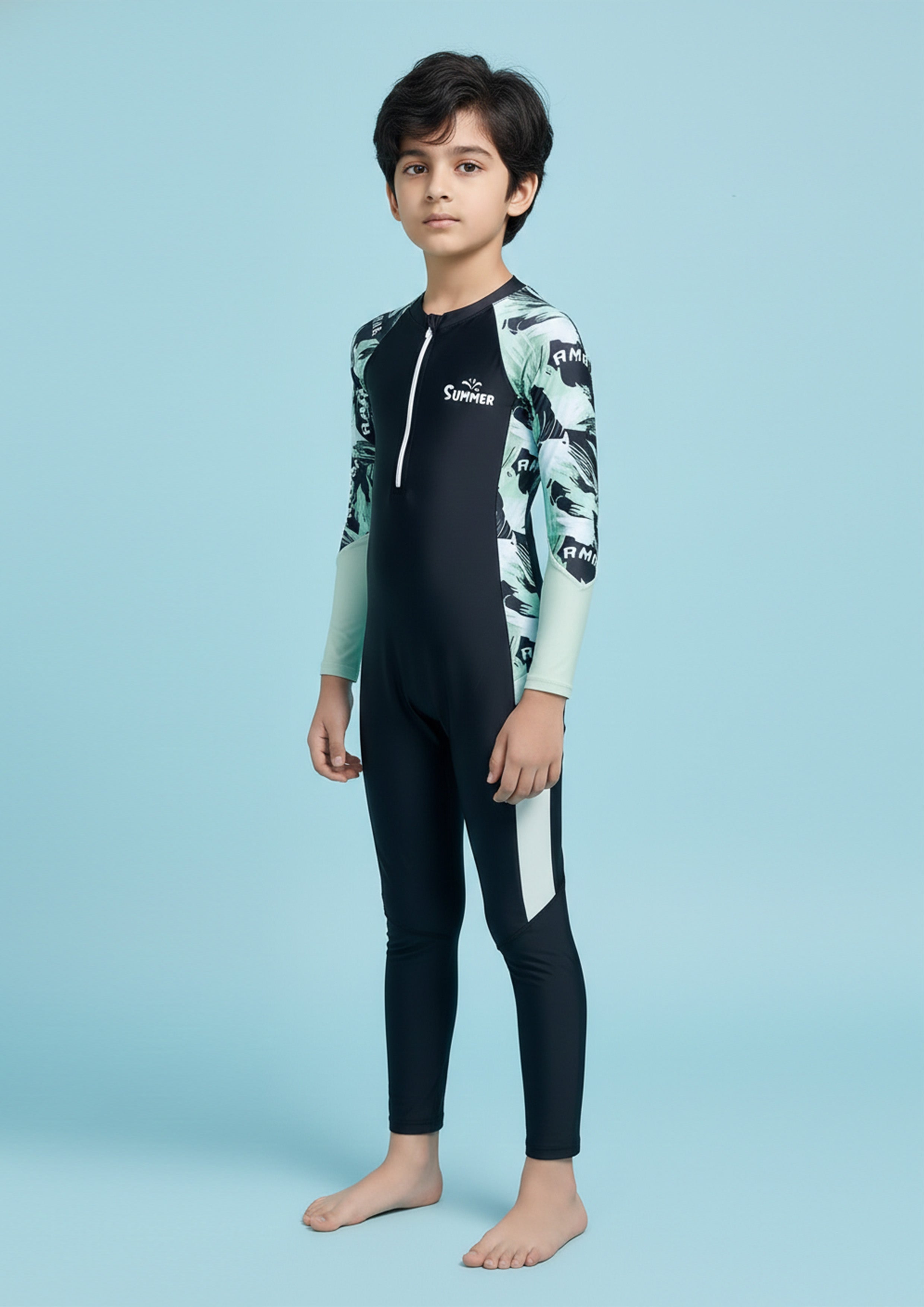 Blackwave Explorer Boys Long Sleeve Full Length Swimsuit