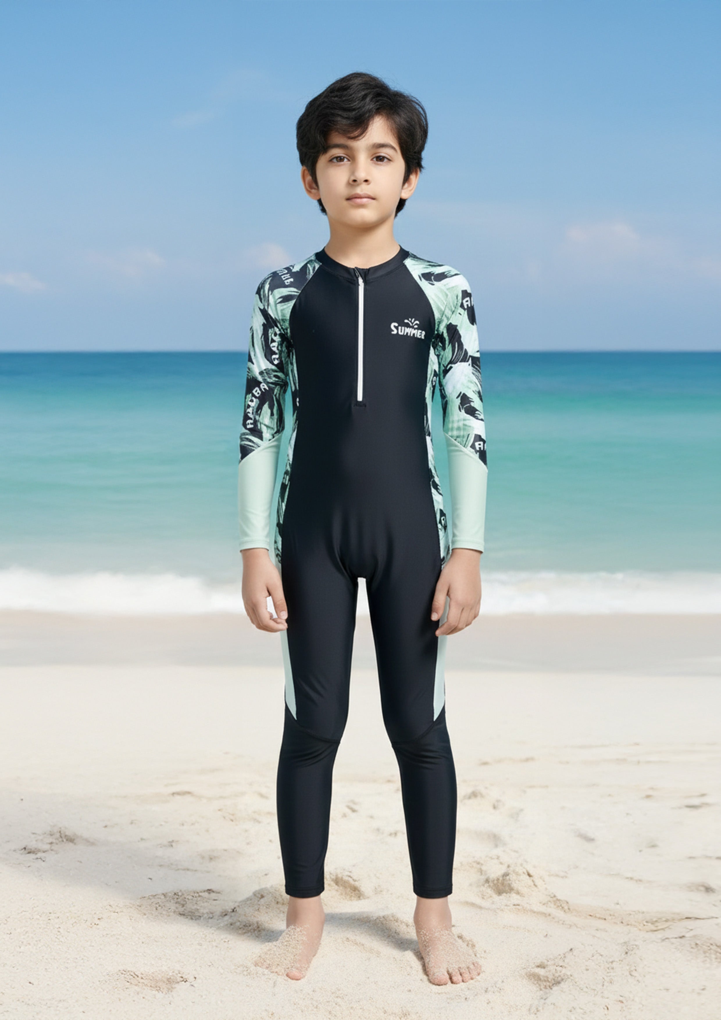 Blackwave Explorer Boys Long Sleeve Full Length Swimsuit
