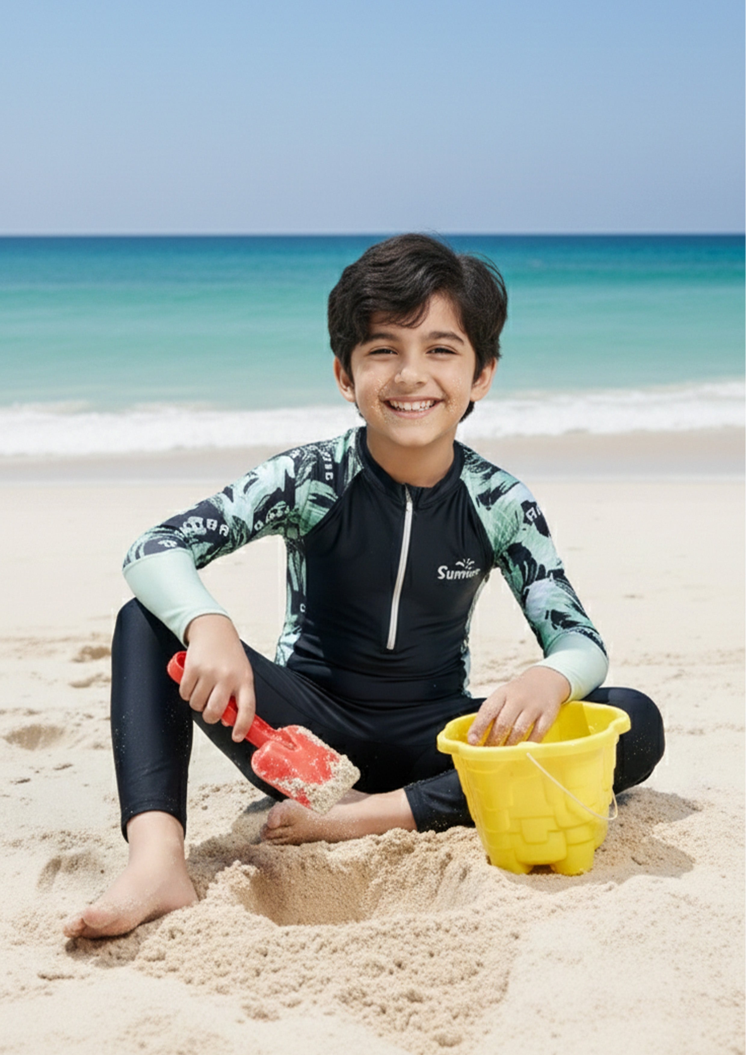 Blackwave Explorer Boys Long Sleeve Full Length Swimsuit
