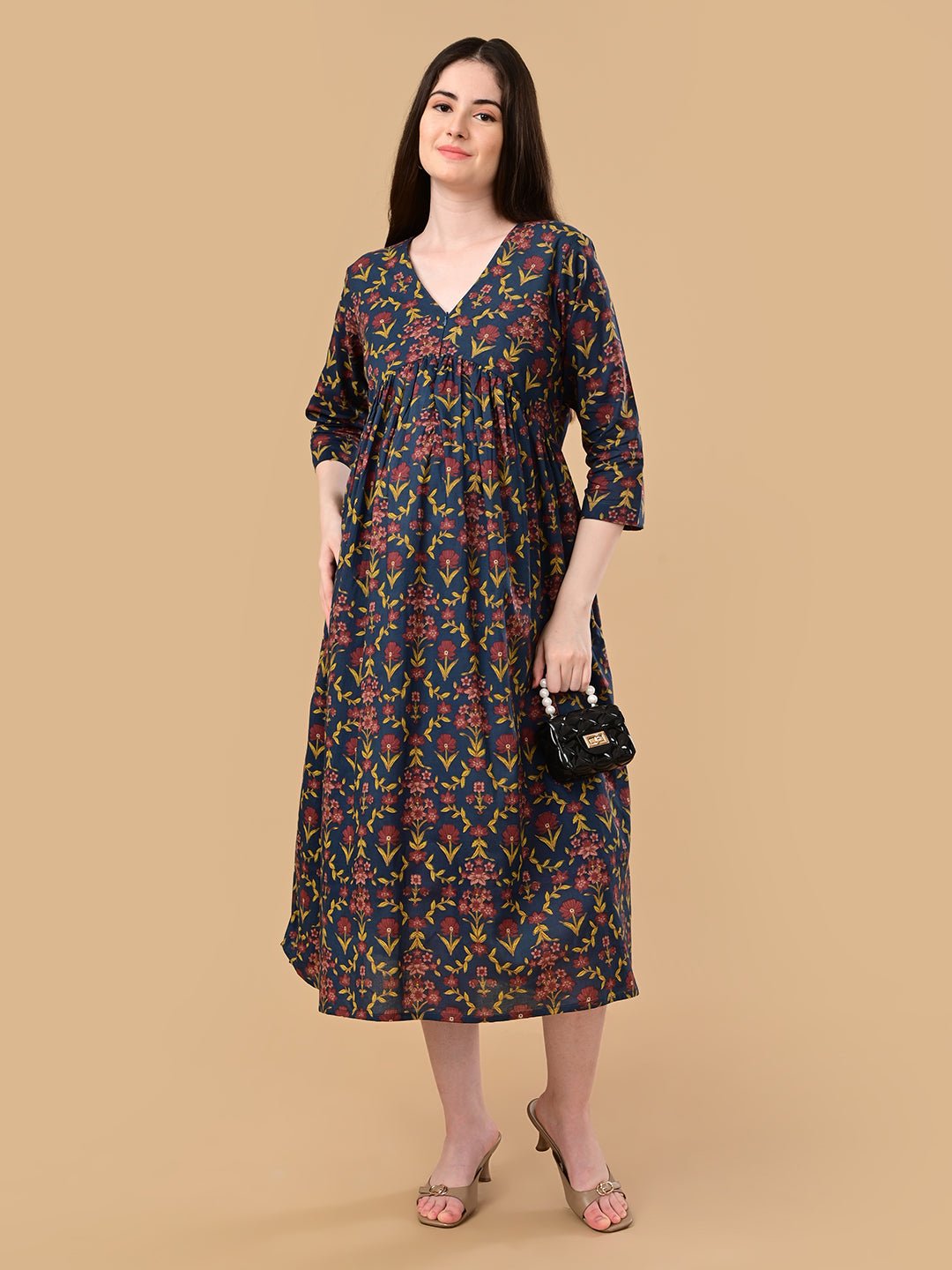  Bloom & Go Maternity and Nursing Dress Teal