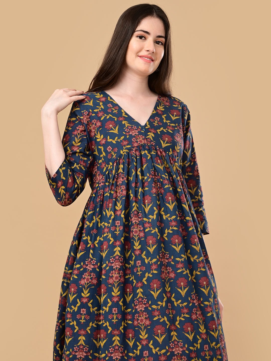  Bloom & Go Maternity and Nursing Dress Teal
