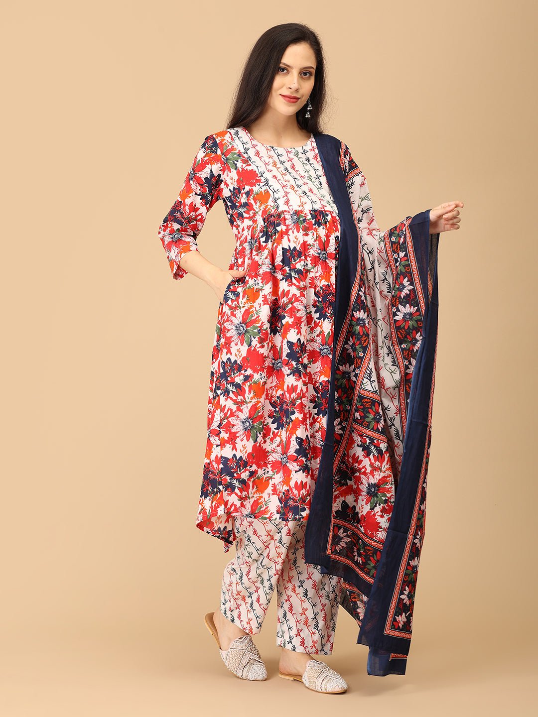  Bloom Popper Maternity and Nursing Kurta Set Multi
