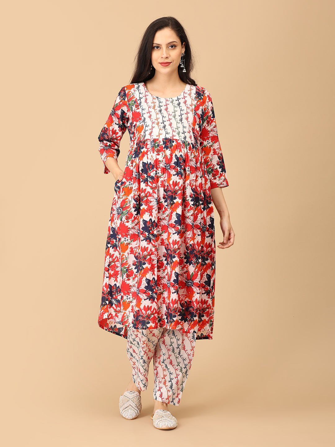  Bloom Popper Maternity and Nursing Kurta Set Multi