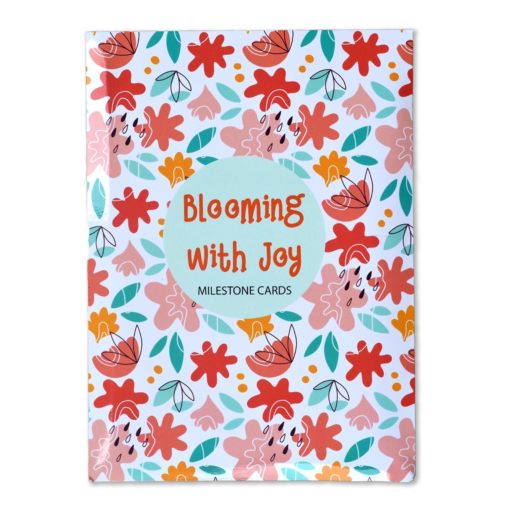 Blossom Bundle 4 PCS Newborn Baby Gift Box With Romper And Milestone Cards