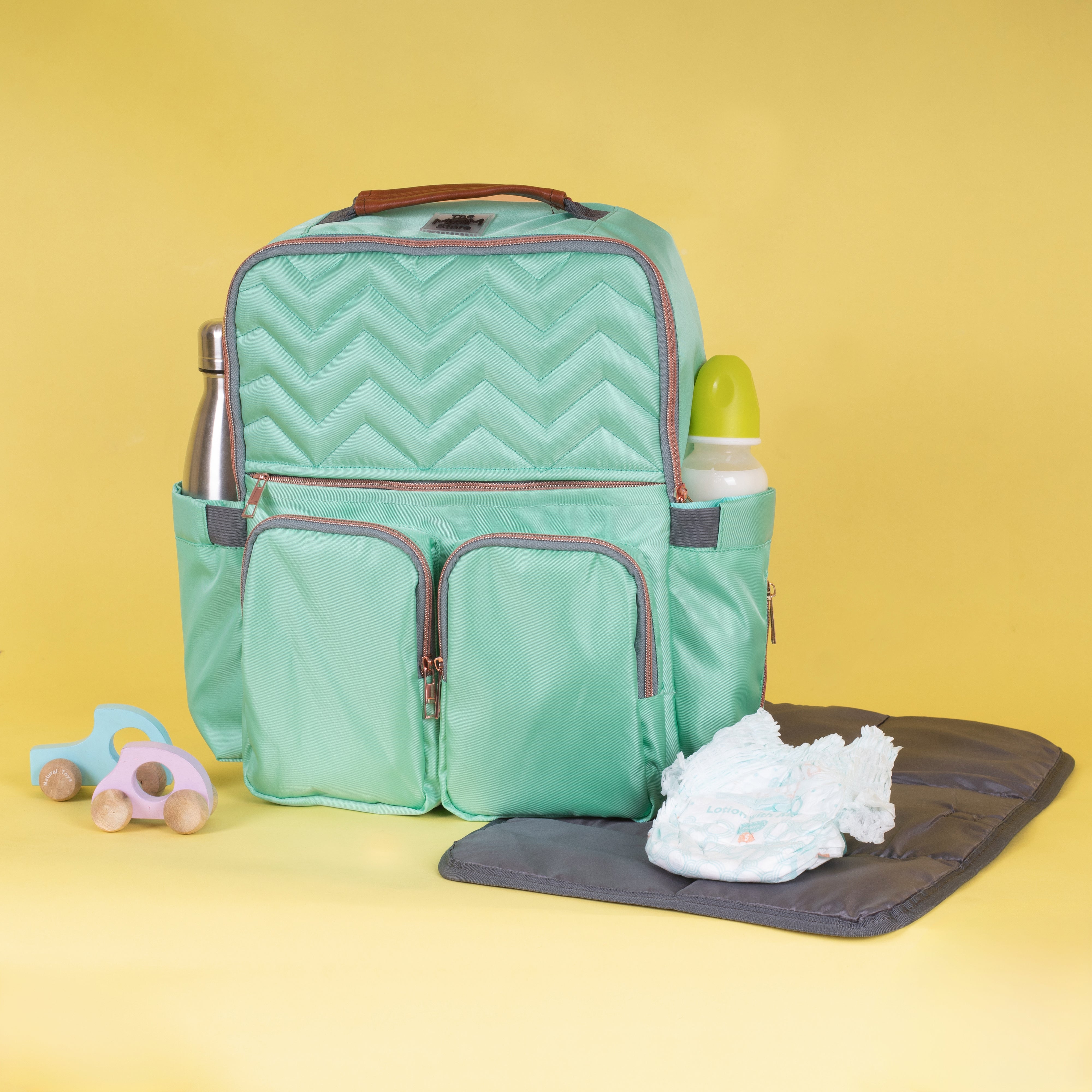  Blue Green Diaper Bag
