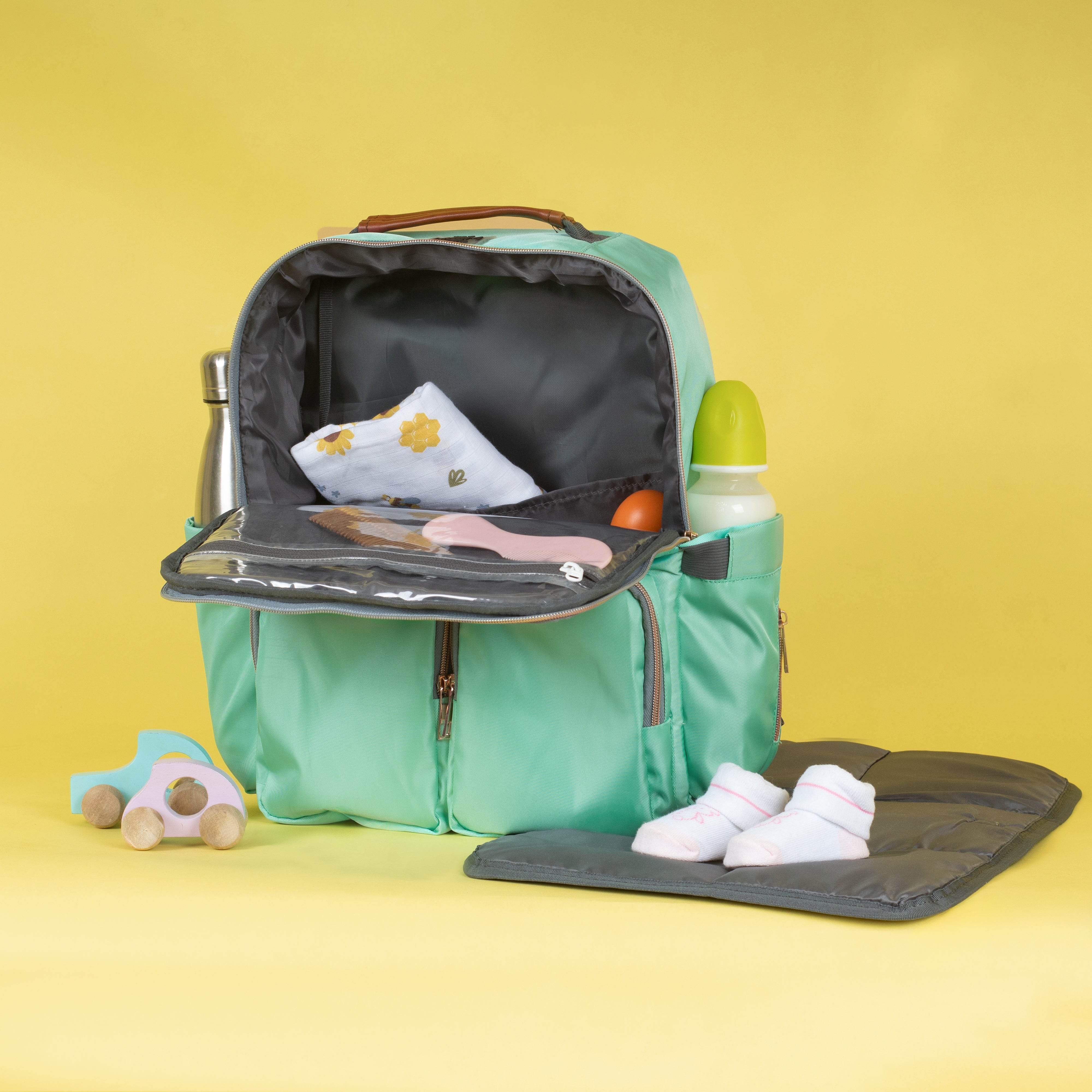  Blue Green Diaper Bag