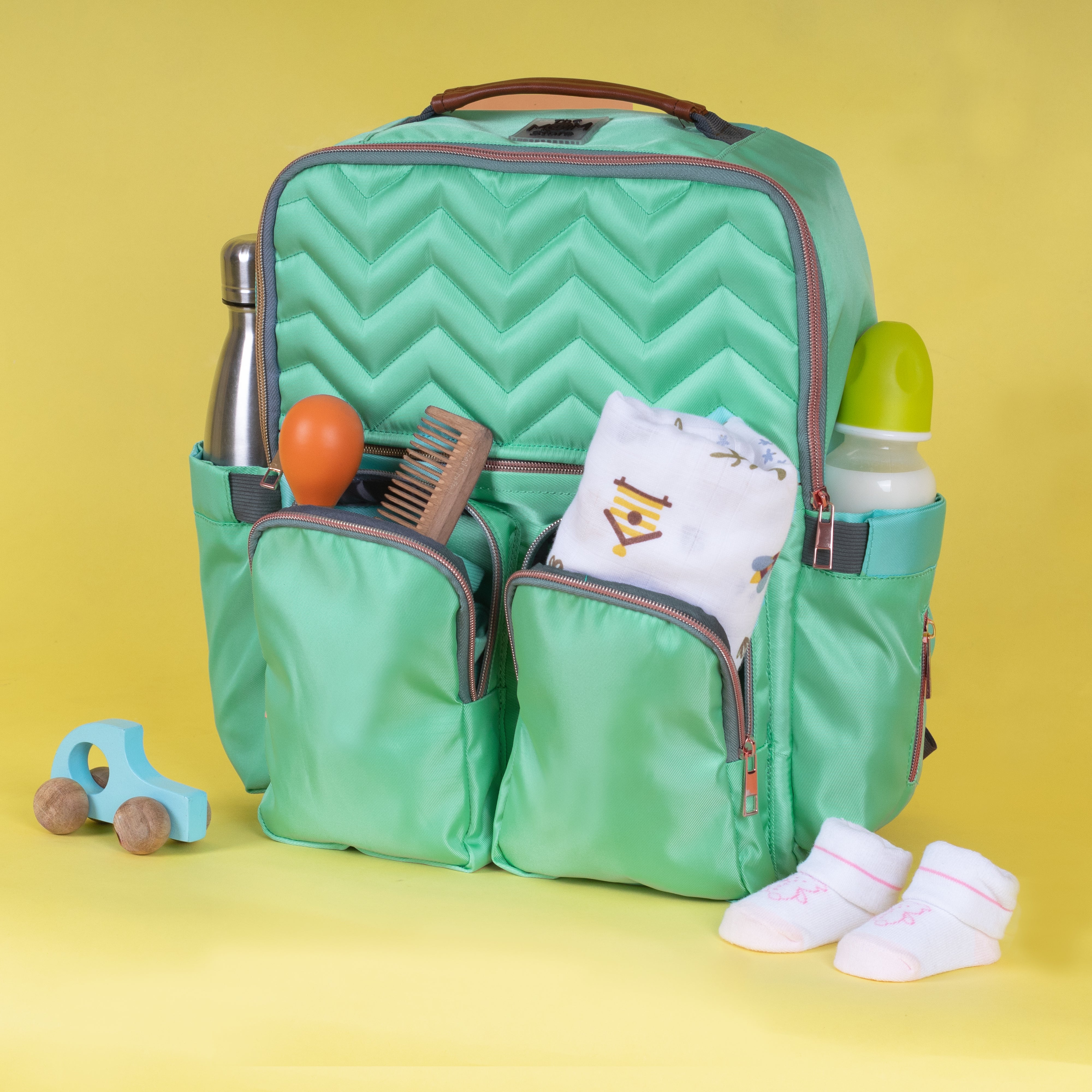  Blue Green Diaper Bag
