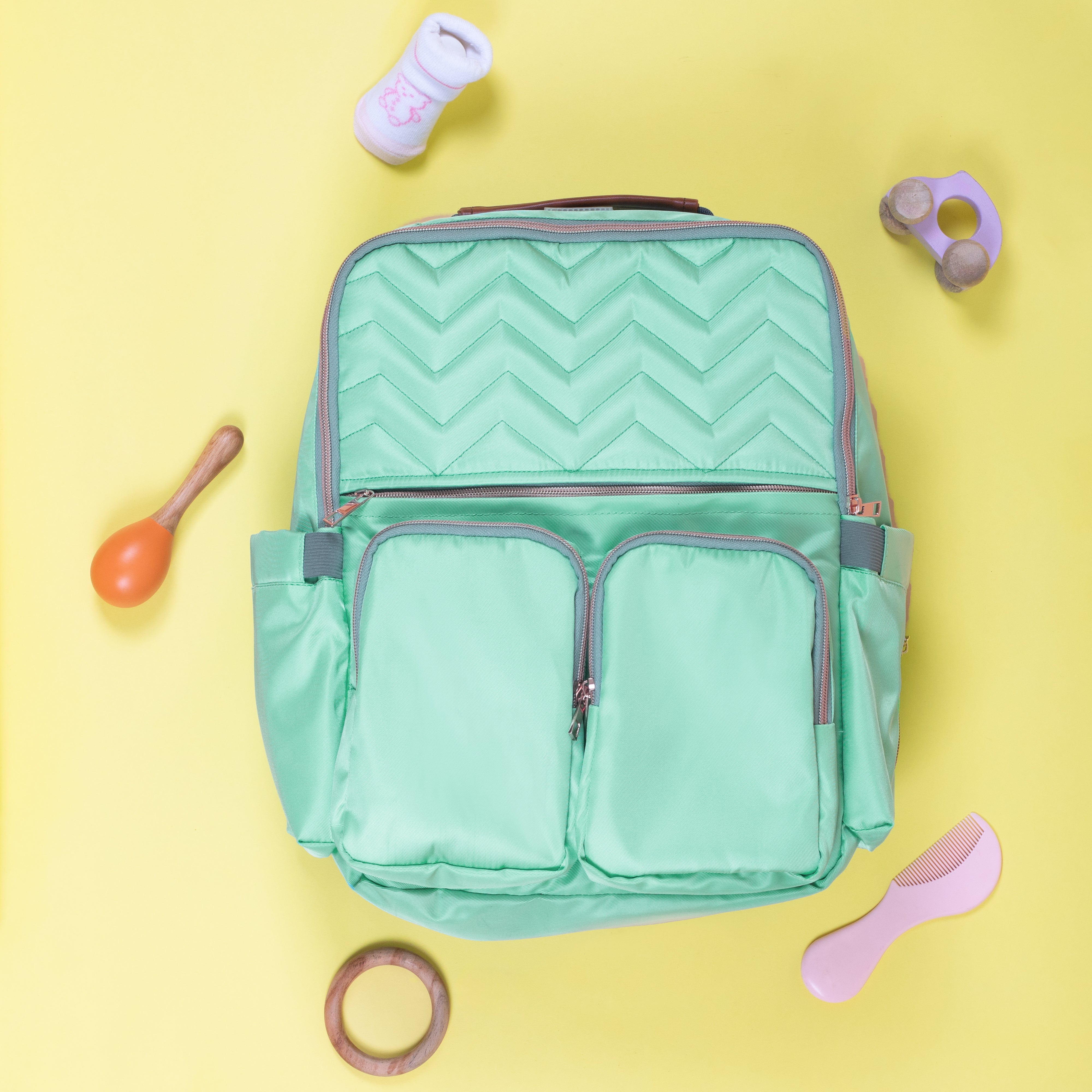  Blue Green Diaper Bag
